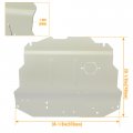 Ecotric Aluminum Skid Plate Belly Pan Compatible With 1998-2010 Volkswagen Vw Jetta Golf Beetle Mk4