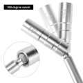 Qwork 3 8-inch Drive Extension Swivel Spark Plug Socket Set 14mm 16mm 12 Inch 12-point Heat Treated Chrome Vanadium Steel