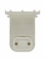 Leviton 13570-nw Medium Base Bi-pin Standard Fluorescent Lampholder Pedestal Slide-on Plunger White 