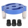 Woodworking Straight Hole Guide Drill Puncher Round Wood Tenon Splicing Locator Tool