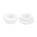 2pcs Rubber Grommets 28mm Drill Hole 19mm Id Top Hat Grommet White Silicone Plug Gasket For Wiring Automotive 