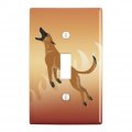 Belgian Malinois Dog Bite Training Plastic Wall Decor Toggle Light Switch Plate Cover 