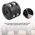 Topteng Universal Winch Stopper Rubber Heavy Duty Cable Saver Rope Hook For Atv Utv
