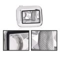 Pit66 Turn Signal Lights Cornering Parking Lamps Set Left And Right Sides For H2 Hummer 2003-2008 H2 Sut 2005-2008 Clear Lens