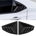 Rear Side Window Louver Trim 1 Pair Glossy Black Shutter Cover For Sti Vb 2022