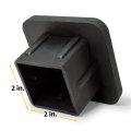 Ford F-150 Trailer Tow Hitch Receiver Cover Silver Rubber Heavy Duty 2 In Plug For Class 3 And 4 Officially Licensed Hcfd Rsl