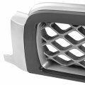 Ni1200194 Factory Style Front Bumper Grill Grille Assembly With Black Moulding For Nissan Pathfinder Se 1999-2001 Silver Dark 
