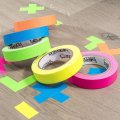 Uv Blacklight Reactive Tape 6 Rolls Fluorescent Neon Gaffer Tapes Colors 0 Inch 16 4 Foot Per Roll For Black Light Party