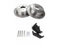 Rear Semi Metallic Brake Pads And Rotor Kit For 2004-2011 Ford F-150 With 6-lug Wheels 2004 Models New Body Style 