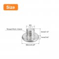 Uxcell M3-0 5 X 3mm 50pcs Flat Round Head Screws 304 Stainless Steel Phillips Drive Machine Hardware Fastener For Furniture