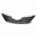 To1200289 Factory Style Front Bumper Grill Grille Assembly With Chrome Frame For Toyota Camry Xle Usa 2007-2009 Matte Black 