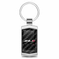 Ipick Image Real Black Carbon Fiber Chrome Metal Case Key Chain Official Licensed For Chevrolet Camaro Zl1