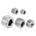Stainless Steel Internal Hex Pipe Plug Assortment 1 8npt 4npt 3 2npt Male Thread Socket Cap 5in1 Set 