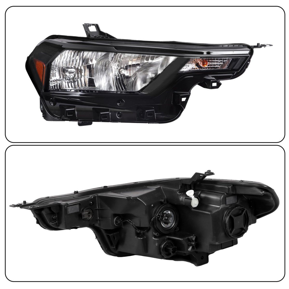 Headlight Assembly Replacement For Colorado 2023 2024 2025 Passenger Side Front Right Halogen Black Housing Part Number