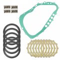 Caltric Clutch Friction Steel Plates Gasket Kit Compatible With Suzuki Lt-f500f Vinson 500 2003 2004 2005 2006 2007