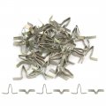 Uxcell A16072100ux0660 50pcs Metal Dash Dashboard Rivet Trim Fastener Bronze Tone Clip 25mm X 4mm 16mm