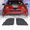 Secosautoparts 2pcs Front Left Right Textured Tow Eye Cap Cover Compatible With Toyota Rav4 2016 2017 2018 Replace 532850r080 