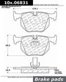 Stoptech 103 06831 Brake Pad Ceramic 