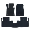 Velour Floor Mats For Acura Tl 2009 2014 Custom Fit Front And Rear Black Carpet Liners Anti Slip All Season Full Set Soft 