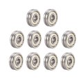 V625zz Deep V Groove Guide Ball Bearings 5mmx16mmx5mm Double Metal Shielded Gcr15 Chrome Steel 10pcs 