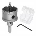 Uxcell Carbide Hole Saw Drill Bit 48mm Cutter For Stainless Steel Alloy Cast Iron Copper Metal Sheet With Limit Step