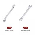 Uxcell 5mm X 7mm 12 Point Offset Double Box End 5 Open Wrench Set