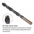 Uxcell 2pcs Jobber Drill Bits 11 5mm 0 453 Black Nitride Gold Titanium Coated M2 High Speed Steel Hss Twist For Stainless