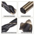 Uxcell 2pcs Jobber Drill Bits 11 5mm 0 453 Black Nitride Gold Titanium Coated M2 High Speed Steel Hss Twist For Stainless
