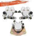 Front And Rear Brake Calipers Replacement For Suzuki Vinson 500 Lta500 Ltf500 2002-2007 69100-03gf0-999 With Pads