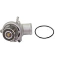 Thermostat Housing With For Mercedes Benz Slk230 1998 To004 4 Cylinder 2 2l 2 3l Engine Includes Gasket Black Plastic Standard 