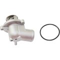 Thermostat Housing With For Mercedes Benz Slk230 1998 To004 4 Cylinder 2 2l 2 3l Engine Includes Gasket Black Plastic Standard