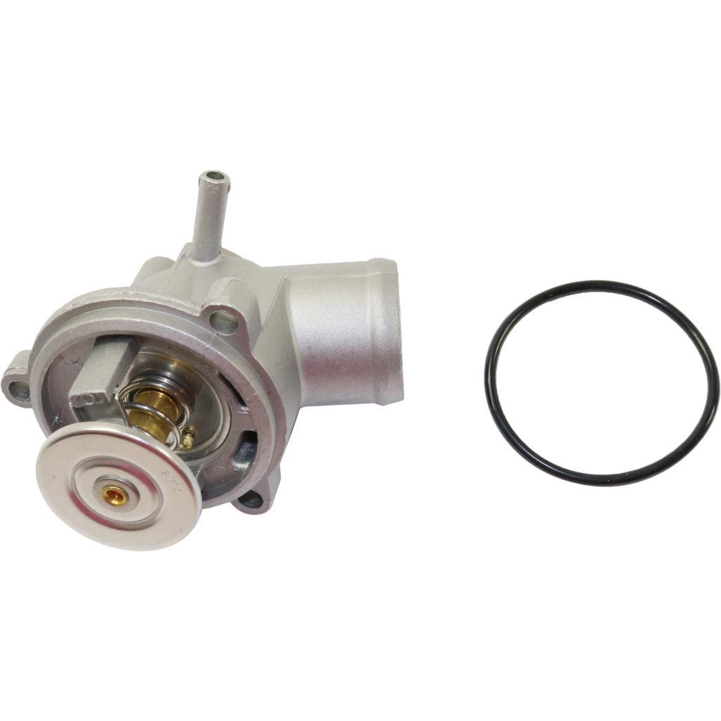 Thermostat Housing With For Mercedes Benz Slk230 1998 To004 4 Cylinder 2 2l 2 3l Engine Includes Gasket Black Plastic Standard
