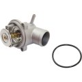 Thermostat Housing With For Mercedes Benz Slk230 1998 To004 4 Cylinder 2 2l 2 3l Engine Includes Gasket Black Plastic Standard