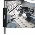 Agatige Caliper Calibration Rod 100mm Bar Stainless Steel Accurate Micrometer Professional Block Standard Measuring For
