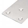 Uxcell Flat Straight Brace Repair Plate 100 X 50 2mm Stainless Steel Fixing Mending Bracket Connector Silver For Furniture