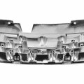 In1200120 Factory Style Front Grill Grille Assembly With Shell And Insert Compatible Infiniti Fx35 2006-2008 Polished Chrome