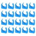 Uxcell 50pcs U-shaped Water Pipe Clamps Ppr Clips U Shaped Clip Fit For 25mm 0 98 Od Pipes And Tubing Hoses Support Blue