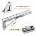 Uxcell 2 Pcs Folding Shelf Brackets 8 Inch Stainless Steel Collapsible L Bracket Wall Mounted For Table Work Bench Silver