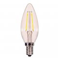 Satco S21700 Candelabra Bulb In Light Finish Clear