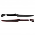 Dashboard Panel Dial Cover Trim Console Parts 2pcs Center Replacement For Mercedesbenz C Class W205 2015 Carbon Fiber Style 