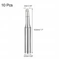 Uxcella Soldering Iron Tips 4mm X 6 5mm Bevel Edge Replacement For Solder Station Tip 900m-t-3c Silver 10pcs