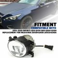 Hecasa Left Side Bumper Fog Light Compatible With 2014-2020 Infiniti Q50 Qx50 Q60 Qx60 Qx80 Replacement For In2592108