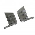 Front Fog Light Lamp Cover Trims For Chevrolet Silverado 2019 2020 2021 Triple Chrome Plated Abs 2 Piece Set Silver Exterior 