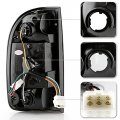 Acanii Smoked Lens Led Tail Lights Brake Lamps Set Left Right Replacement For 2001 202 2003 2004 Toyota Tacoma Pickup