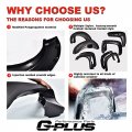 G-plus Fender Flares Compatible With 2014-2018 Chevy Silverado 2500hd 3500hd 6 5 8 Long Bed Models Regular Cab And Extended