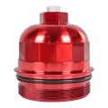 134001 Fuel Filter Housing Cap For 6 6l Duramax L5p Chevy Silverado Gmc Sierra 2500hd 3500hd 2017 2024 Red Billet Aluminum With 