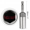 Uxcell 5 Pcs 1 4 Quick-change Hex Shank 13mm Nut Setter Driver Drill Bit 80mm Length Metric No-magnetic