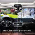 Floral Skull Car Sunshade Windshield Shade Protection Accordion Foldable Sun For Harmful Uv Rays 55 X 27 6 In
