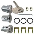 Specialized 654394765282 Door Lock Cylinder 2 Keys Doors Trunk Key Set Replacement For Pontiac Gto 1968-1969 1972-1974 