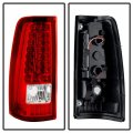 Acanii For 1999-2002 Chevy Silverado 1500 99-06 Gmc Sierra Red Led Tail Lights Brake Lamps